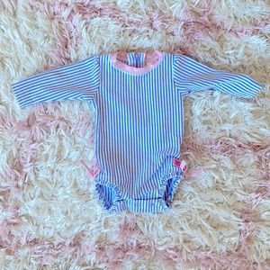Ruffle butts rash guard 3-6 mo